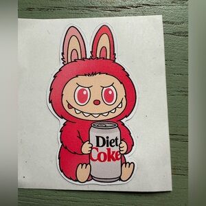 Labubu. Diet Coke sticker